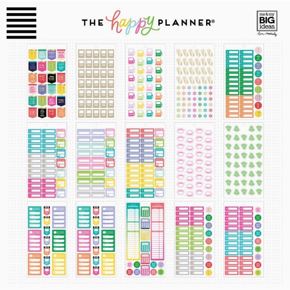 Me &My Big Ideas Sticker Sheets Scrapbook Budget Theme The Happy Planner 682 Pcs - Picture 3 of 6